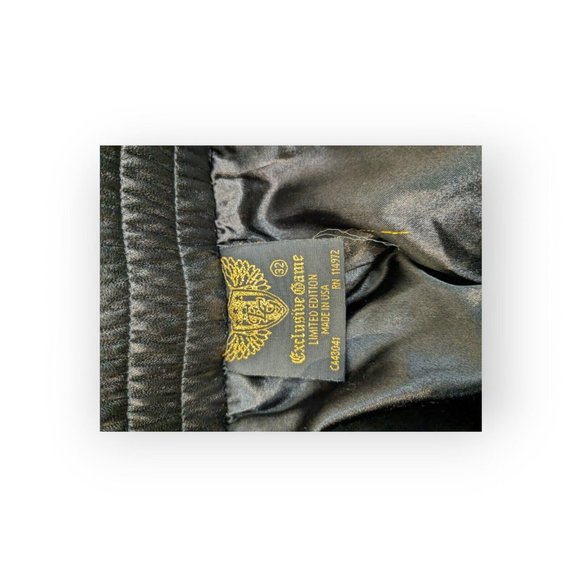 Exclusive Game Men's Black Full Zipped Velour Casual Jogger Suit Size Small - Picture 6 of 8